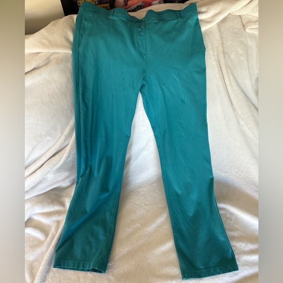 Betabrand Classic Dress Pants - Bootcut - Turquoise - Size XXL - Picture 2 of 2